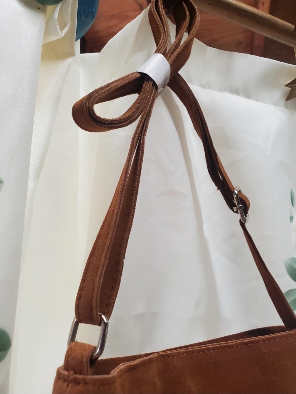 Brown Fringe Suede Crossbody Bag - Picture 5 of 8